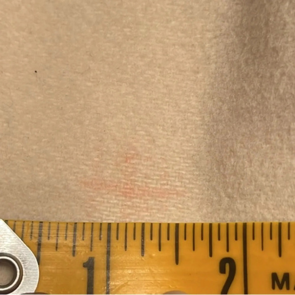 Le Full Wool/Cashmere blend ivory colored coat, made in Italy size 8 - Picture 5 of 8